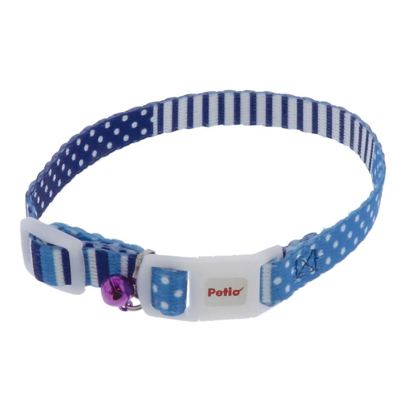 ペティオ(Petio) CAT COLLAR ボーダードットカラー ブルー ペティオ