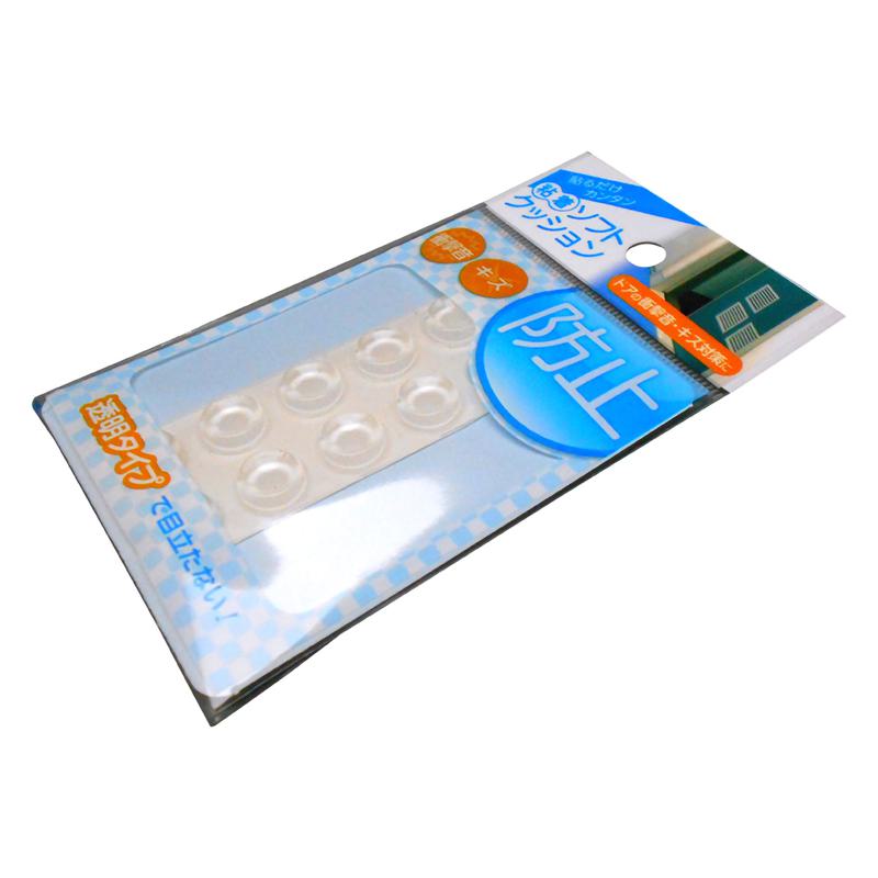 粘着ソフトクッション 凹型 12.7mm丸×高さ3.5mm クリアー 10個入り WAKI(和気産業) (CN-017)