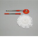 アイリスオーヤマ 回転モップ専用モップ オレンジ KMO-22