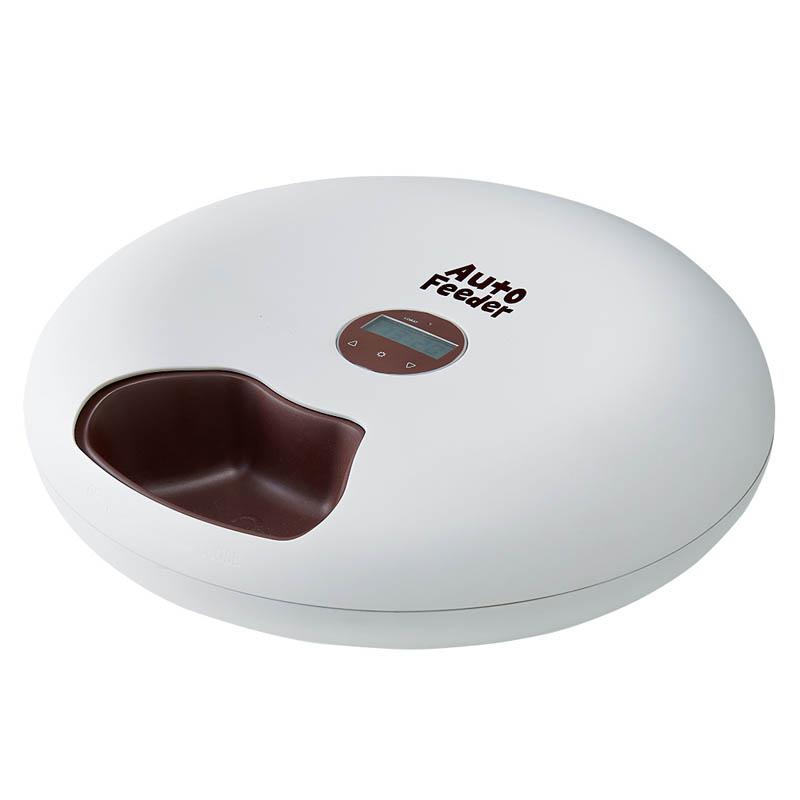 マルカン 自動給餌器 半生 セミモイストフード 犬 猫 水洗いOK タイマー式 ケガ防止センサー マルカン CT-526 ペット用 オートフィーダー 3Days 3日分 6食分 自動給餌機 自動餌やり機 時間設定のサムネイル