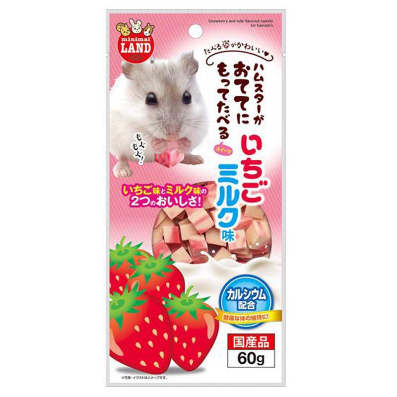 マルカン タベルスイーツイチゴミルク味 小動物 小動物フードのおやつ 60g