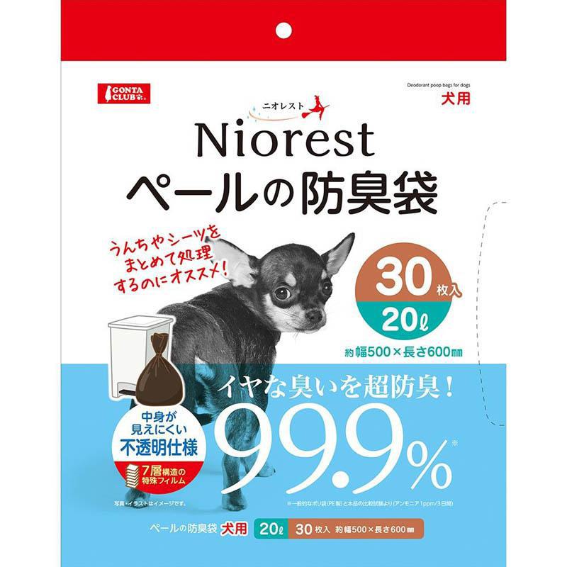 商品コード : 4906456576037商品名 : 防臭袋20L犬30枚うんちや猫砂、シーツをまとめて処理するのにオススメ。商品説明 : 7層構造の特殊フィルムで臭いを閉じ込める、中身が見えにくく結びやすいソフトな袋！犬用。原材料 : ポリエチレン大分類 : 犬小分類 : 衛生用品原産国 : 中華人民共和国※こちらの商品は予告なくリニューアルする場合がございます。パッケージや説明文とは異なる場合がある商品となります。新・旧のご指定やリニューアルを理由とした返品・交換はお受けできかねます。予めご了承ください。【cp200-mix】