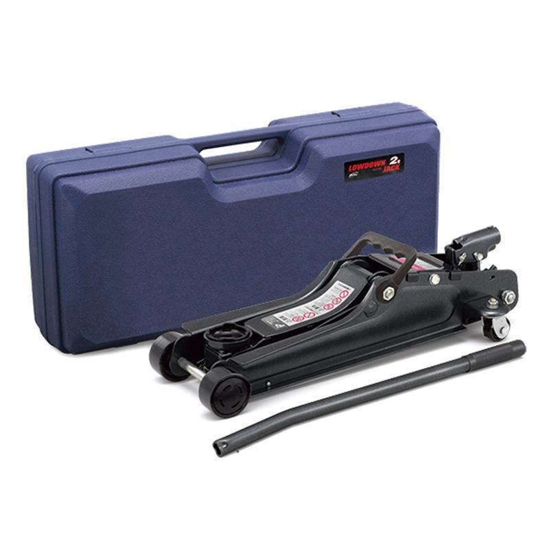 【即納在庫品】 大橋産業 ローダウン車対応 油圧ジャッキ 2t ブラック 黒 2102 軽自動車〜普通車用 タイヤ交換 メンテナンス カー用品 2102