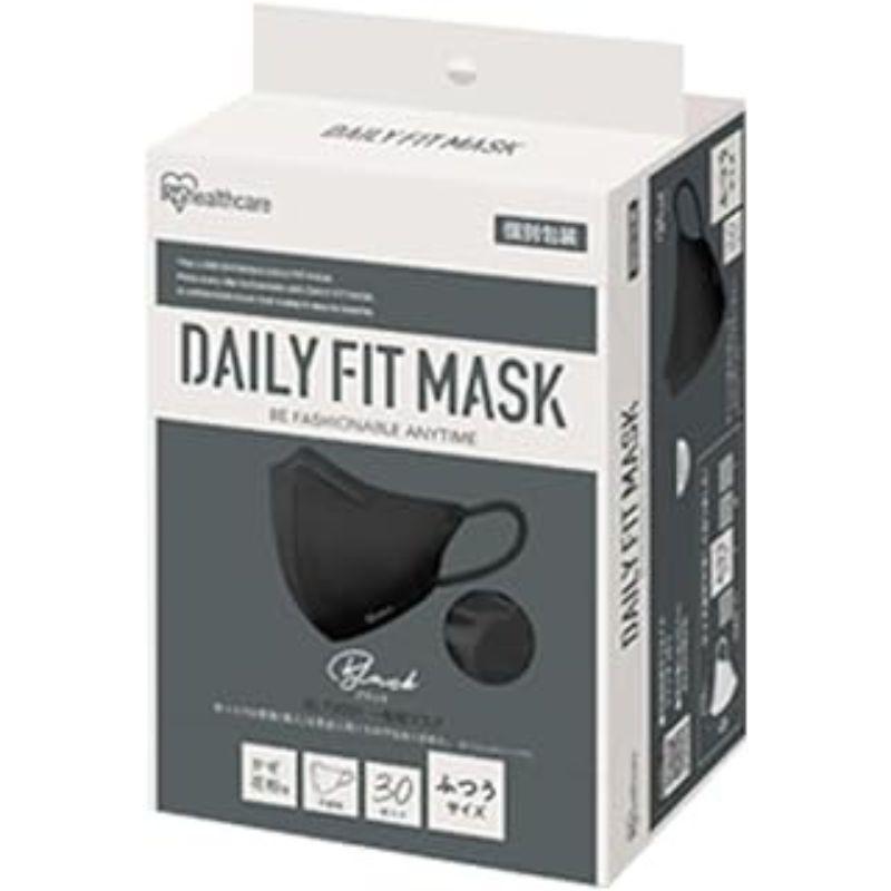アイリスオーヤマ DAILY FIT MASK 立体 ふつう 30枚入 RK-F30SBK