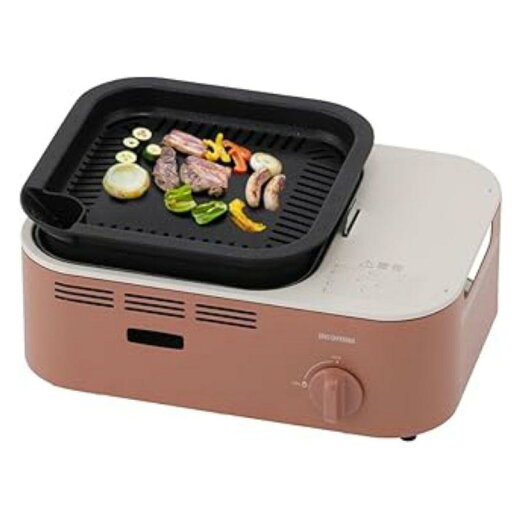 アイリスオーヤマ 減煙焼肉カセットコンロ IGC-GY1-T アイリスオーヤマ 減煙焼肉カセットコンロ IGC-GY1-T