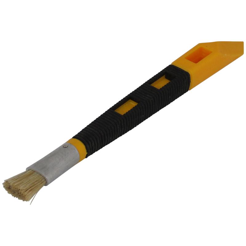 SUN UP スクレパー付 グリップブラシ 筆型 豚毛