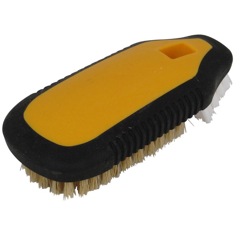 SUN UP ミニブラシ付 グリップブラシ 小判型 豚毛+PP