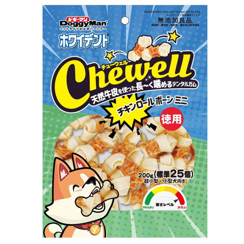 Chewell チキンRボーンミニ 200g(標準25本) ドギーマンハヤシ