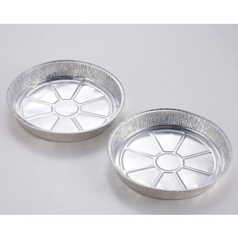 キャプテンスタッグ アルミ バーベキュー深型プレート28．5cm 2枚組 M-6656