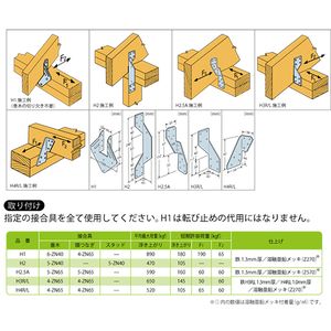 シンプソン サイズミック＆ハリケーンタイ 〈10個価格〉 H1 2