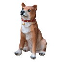 谷村実業 わんわんビックリキ (茶) SH2980 犬 置物 番犬 防犯対策 柴犬 明暗センサーで吠える
