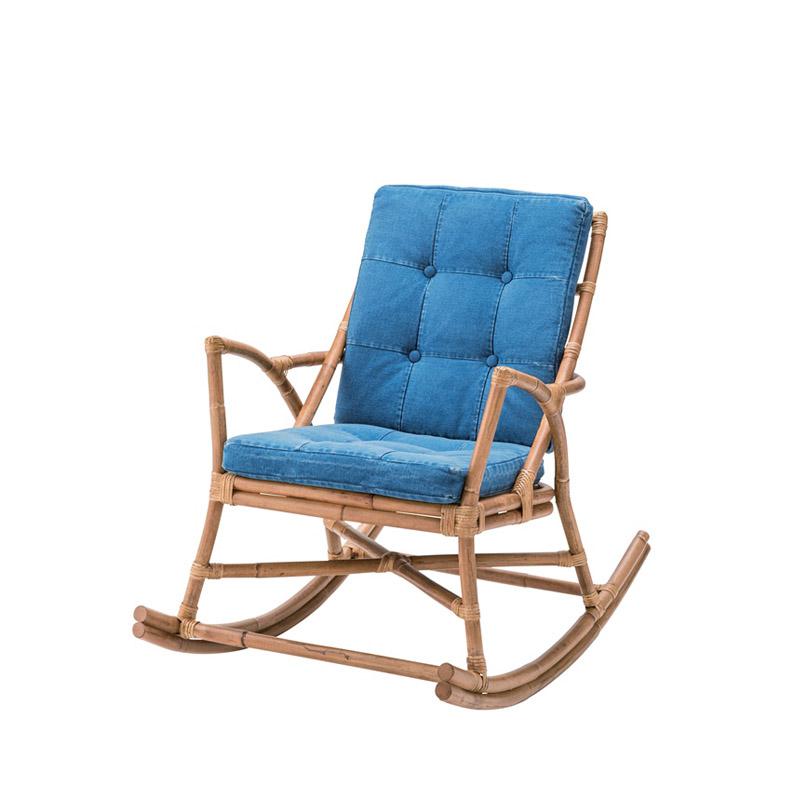 ロッキングチェア 椅子 チェア ガーデン エクステリア テラスアウトドア 完成品 W62×D96×H87 インディゴTTF-906 東谷 azumaya 1