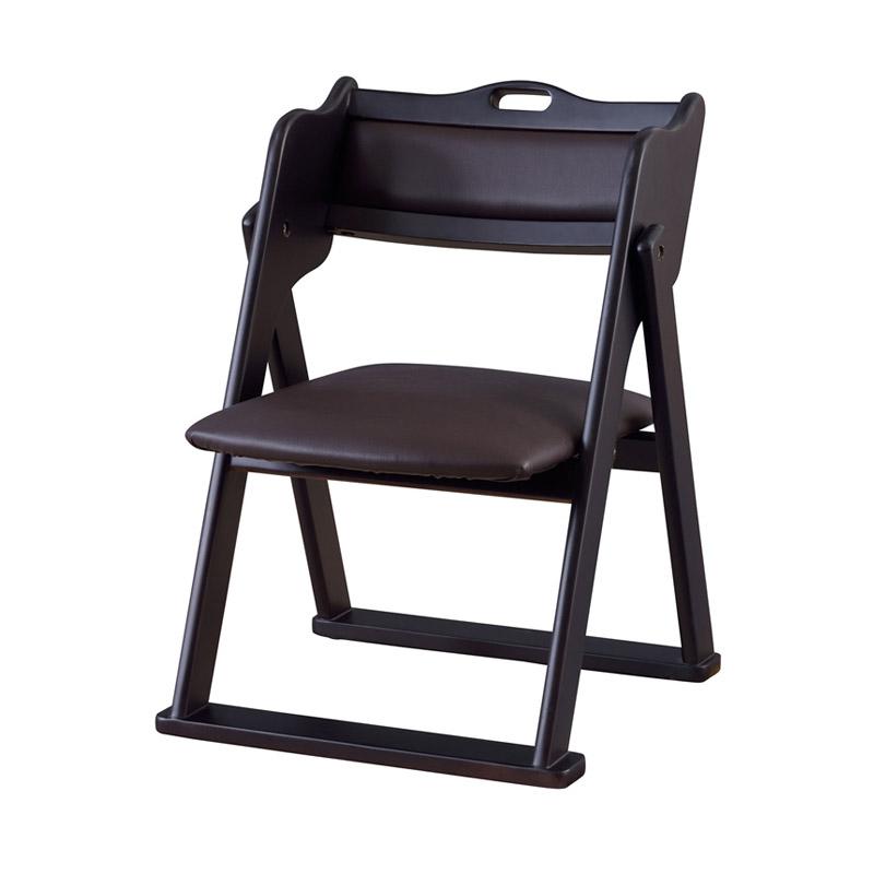 お座敷チェア 法事チェア スタッキング チェア 和室座椅子 一人掛け 一人用 完成品 W50×D52×H66 ブラック フォールディングチェア BC-510BK 東谷 azumaya