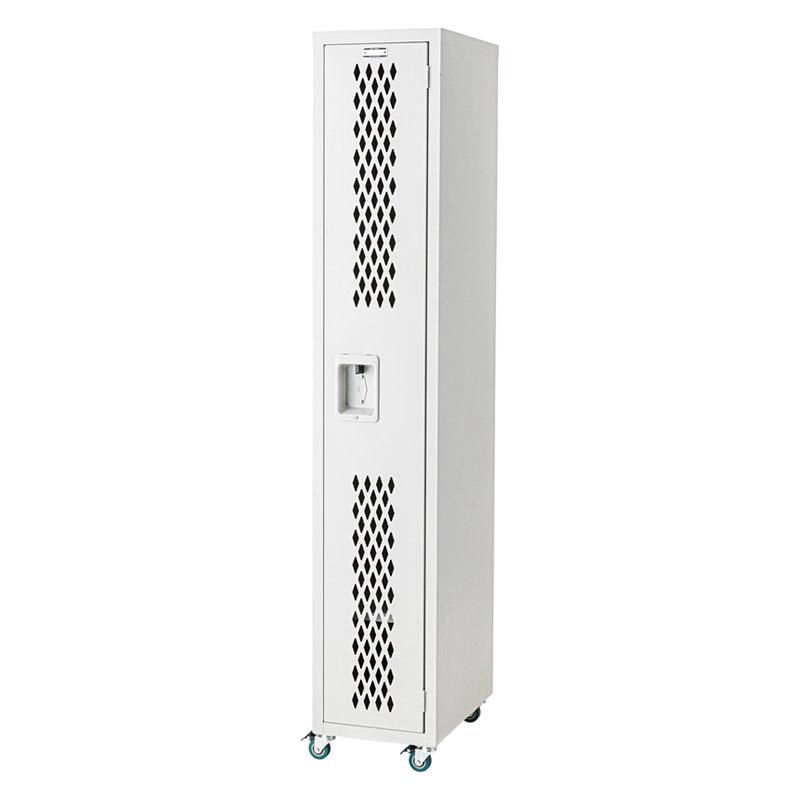 ロッカー スリム 幅30.5 コートハンガー 衣類収納 W30.5×D45.5×H168 アイボリー ロック ロッカー TPN-42IV 東谷 azumaya