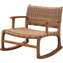 ロッキングチェア チェア 椅子 いす イス ローチェア 低め 一人掛け 一人用完成品 W59×D65×H59 ブラウン ロッキングチェア NRS-539 東谷 azumaya リゾート 低め ブラウン 天然木 木製
