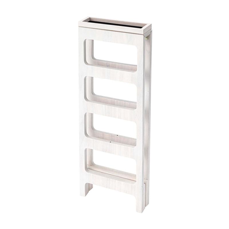 スリッパラック シューズラック コンパクト完成品 W32×D25×H83 ホワイト シューズラック4段 GT-667WH 東谷 azumaya