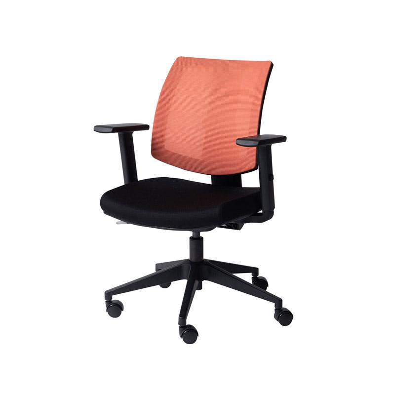 デスクチェア オフィスチェア チェア おしゃれ 椅子 キャスター付き 回転式 昇降機能オレンジ リアーク OFC-51OR 東谷 azumaya