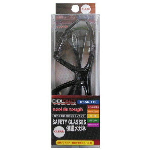 DBLTACT セーフティゴーグル クリア DT−SG−11C・クリア