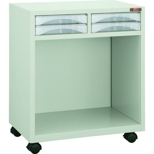 ■TRUSCO 収納ケース キャスター付 上側浅型4個付〔品番:DMA4S2C〕【0006831:0】[法人・事業所限定][直送元][店頭受取不可]