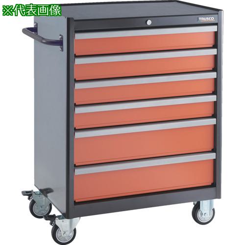 ■TRUSCO ローラーキャビネット 引出4段 50X1 100X2 150X1 仕切板付〔品番:TFRC121S〕【1000069:0】[法人・事業所限定][直送元][店頭受取不可]