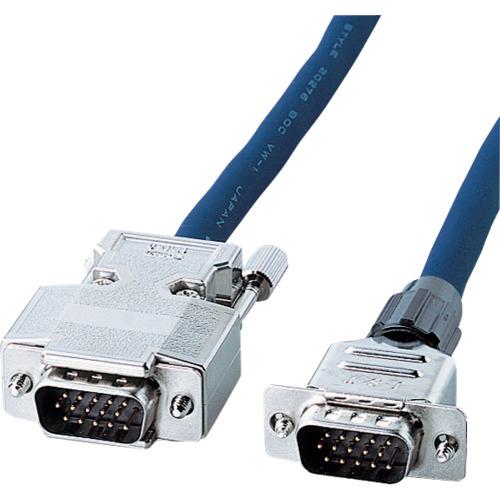 ■SANWA ディスプレイケーブル メタルコネクタタイプ〔品番:KBCHD1520N〕【1003034:0】[法人・事業所限..