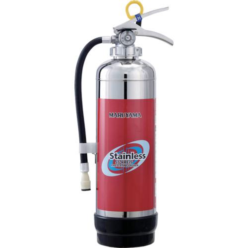 ■マルヤマ ステンレス蓄圧式 ABC消火器 粉末 3.0kg 〔品番:AHA10PSUS〕【1007189:0】[送料別途見積り][..