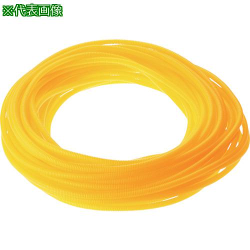 ■PANDUIT コルゲートチューブ ポリエチレン スリット付き 黄 内径23.2mm《4巻入》〔品番:CLT100FX4〕【1008888×4:0】[送料別途見積り][掲外取寄][店頭受取不可]