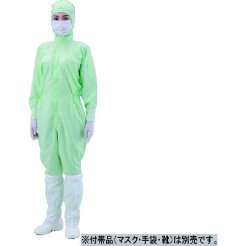 ■AS 無塵衣AS197C フード付 緑 M〔品番:1272302〕【1009619:0】[送料別途見積り][掲外取寄][店頭受取不..