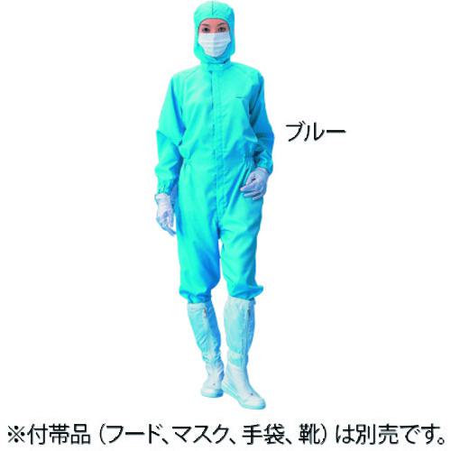 ■AS 無塵衣AS199C 男女兼用 青 LL〔品番:1786604〕【1016256:0】[送料別途見積り][掲外取寄][店頭受取不可]