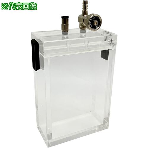 ■AS 小型真空デシケーター角140型〔品番:2492008〕【1018198:0】[送料別途見積り][掲外取寄][店頭受取..