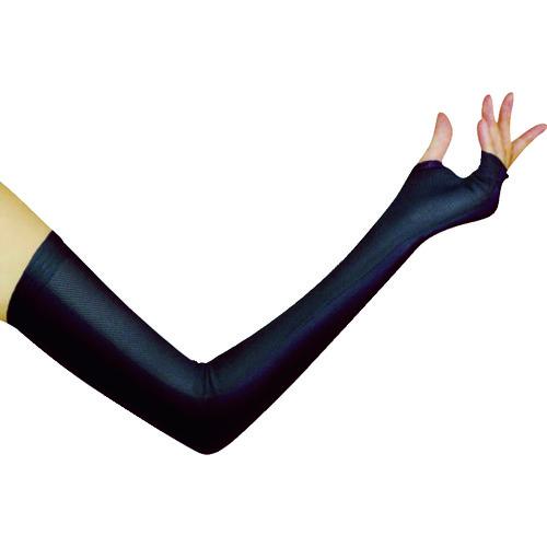 ■おたふく BT冷感 パワーストレッチレディースアームカバー メッシュ ブラック〔品番:JW616BK〕【1027062:0】[店頭受取不可]