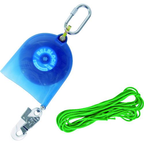 ■TSUYORON ベルト巻取式墜落防止器具 ベルブロック ショックアブソーバなし ベルト幅18mm×長さ5.7m BB-..