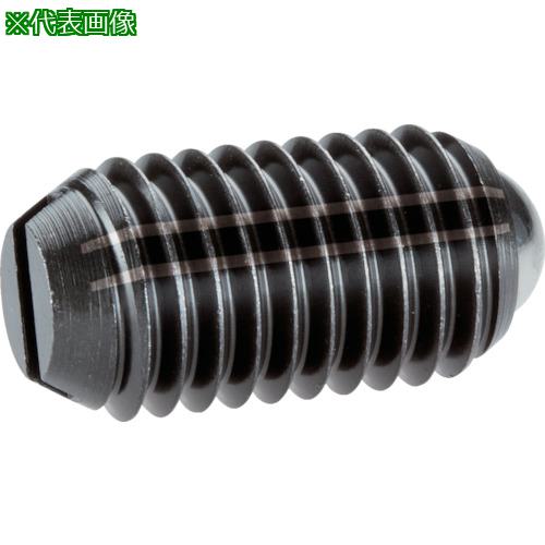 ■HALDER スプリングプランジャ ボール、スロット付 インチ 快削鋼 ピン/ボール径1/8〔品番:2B050.0072〕【1057376:0】[送料別途見積り][掲外取寄][店頭受取不可]