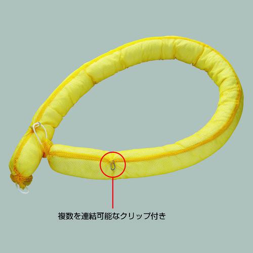 ■緑十字 オイルガードブーム(水面用吸油マット) OG-ブーム133 127mm×3m 4本組〔品番:294110〕【1064657..