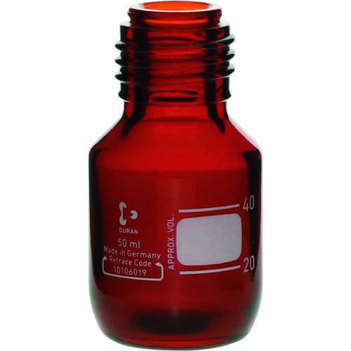 ■SIBATA 耐熱ねじ口びん 茶褐色 びんのみ 50mL 10入〔品番:017210504A〕【1067054:0】[送料別途見積り][掲外取寄][店頭受取不可]