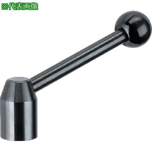 ■HALDER クランピングレバー 穴付(メネジなし) スチール〔品番:24430.0040〕【1069682:0】[送料別途見..