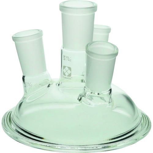 《メーカー》柴田科学（株）《品番》005900-4《特長》●カバー部分とフラスコ部分が分離するガラス製のセパラブルフラスコ用カバーです。●化学反応や生物反応など幅広い用途があります。●共通すり合わせ規格の接続部には各種センサーの取り付けや試料の添加、ガスの導入・排気などに利用できます。●Oリングをはさんで平面溝付きタイプのバンドと組み合わせて使用します。《用途》《仕様》《仕様2》●口数:4口●ツバ内径mm:120●ツバ外径mm:150●amm:122●主管(共通すり合わせ):29／42●側管(共通すり合わせ):19／38×119／38×124／40×2●側管角度:4.5°4.5°《原産国（名称）》日本《材質／仕上》《セット内容／付属品》《注意》《JANコード》4589988585748《本体質量》360.0g※こちらの商品は送料無料対象外です。※「送料無料」と表示されても別途送料が必要となりますのでご注意ください。SIBATA　共通摺合セパラブルカバー　バンド式　120mm　4口〔品番：005900-4〕[注番:1070218][本体質量：360.0g]《包装時基本サイズ：155.00×155.00×160.00》〔包装時質量：0.5kg〕分類》研究用品》厨房用品》調理器具☆納期情報：取寄管理コード(005) メーカー直送品 (欠品の場合有り)