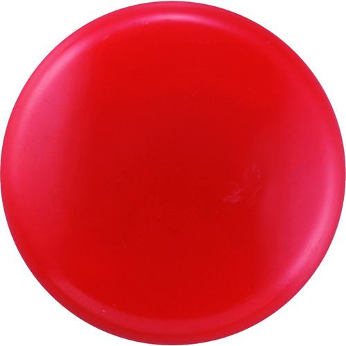 ■緑十字 カラーマグネット(ボタン型タイプ) 赤 マグネ30(2/赤) 30mmΦ 10個組〔品番:312082〕【1070956:0】[店頭受取不可]