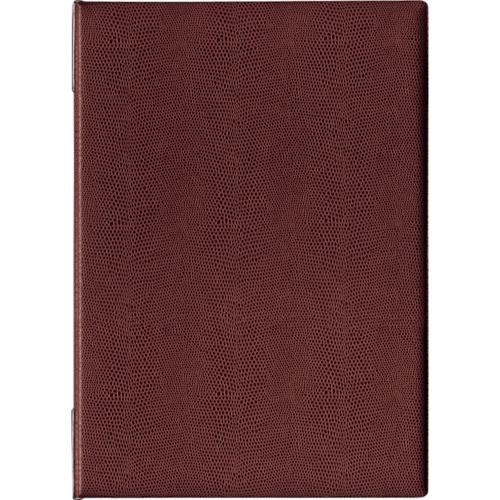 ■OP メニューファイル レザー調 A4 6頁 茶〔品番:MN200BR〕【1071189:0】[店頭受取不可]