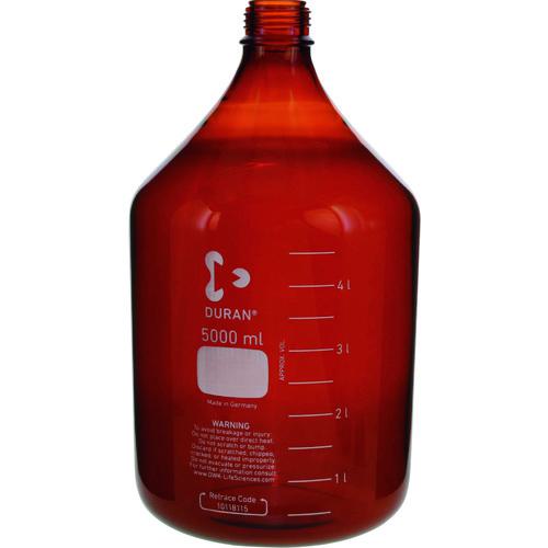 ■SIBATA 耐熱ねじ口びん 茶褐色 びんのみ 5000mL〔品番:01721050004〕【1071747:0】[送料別途見積り][掲外取寄][店頭受取不可]