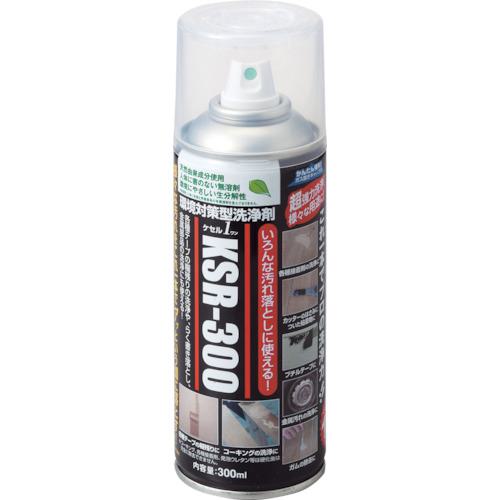 ■緑十字 ケセルワン(環境対応型洗浄剤) KSR-300 300ml ガス抜きキャップ付〔品番:346005〕【1076216:0】[店頭受取不可]