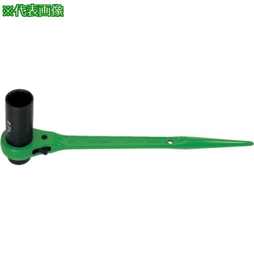 ■スーパー 片ロングソケット・両口ラチェットレンチ(爪式)六角対辺:10×13〔品番:RN1013L〕【1084674:0】[店頭受取不可]