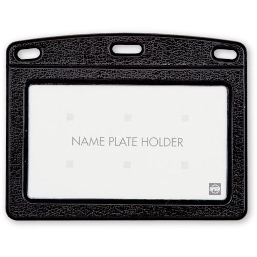 ■OP 名札用ケース レザー調 1枚 黒《10枚入》〔品番:NB360CBK〕【1130993×10:0】[送料別途見積り][掲外取寄][店頭受取不可]