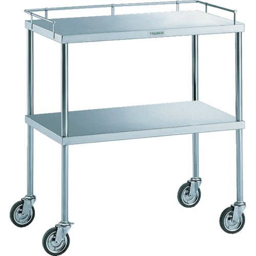 ■米澤 ステンレスワゴン 間口750mm 奥行450mm 高さ810mm〔品番:SUS750K〕【1131522:0】[法人・事業所限定][外直送元][店頭受取不可]