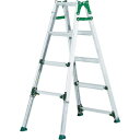 ■アルインコ 高段差用伸縮脚付きはしご兼用脚立 天板高さ1.29~1.73m(長わく)・1.00~1.44m(短わく)〔品番:PRH1215FX〕【114353...
