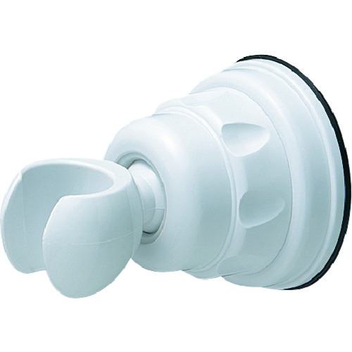 ■SANEI 吸盤式シャワーフック 角度調整 吸盤取付 ホワイト 取付簡単〔品番:PS3037W〕【1147233:0】[店..