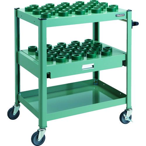 ■TRUSCO TCW型ツーリングワゴン HSK40A専用 57個 スライド棚付 GN色〔品番:TCWTF02CAGN〕【1148798:0】[法人・事業所限定][直送元][店頭受取不可]