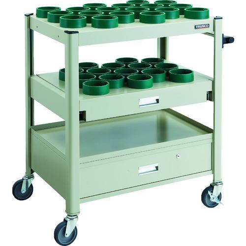 ■TRUSCO TCW型ツーリングワゴン HSK100A BT50 NT50 33個 スライド棚引出し付 NG色〔品番:TCWTD02DCNG〕【1148814:0】[法人・事業所限定][直送元][店頭受取不可]