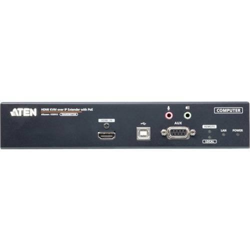 ■ATEN IP-KVMエクステンダー トランスミッター/HDMI/4K/PoE対応/シングルディスプレイ〔品番:KE8952T〕【1152427:0】[法人・事業所限定][外直送元][店頭受取不可]