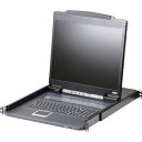 ■ATEN コンソールドロワー 19インチLCD/ショートレール/LEDバックライト省エネ軽量モデル〔品番:CL3000NJJS〕【1152129:0】[法人・...